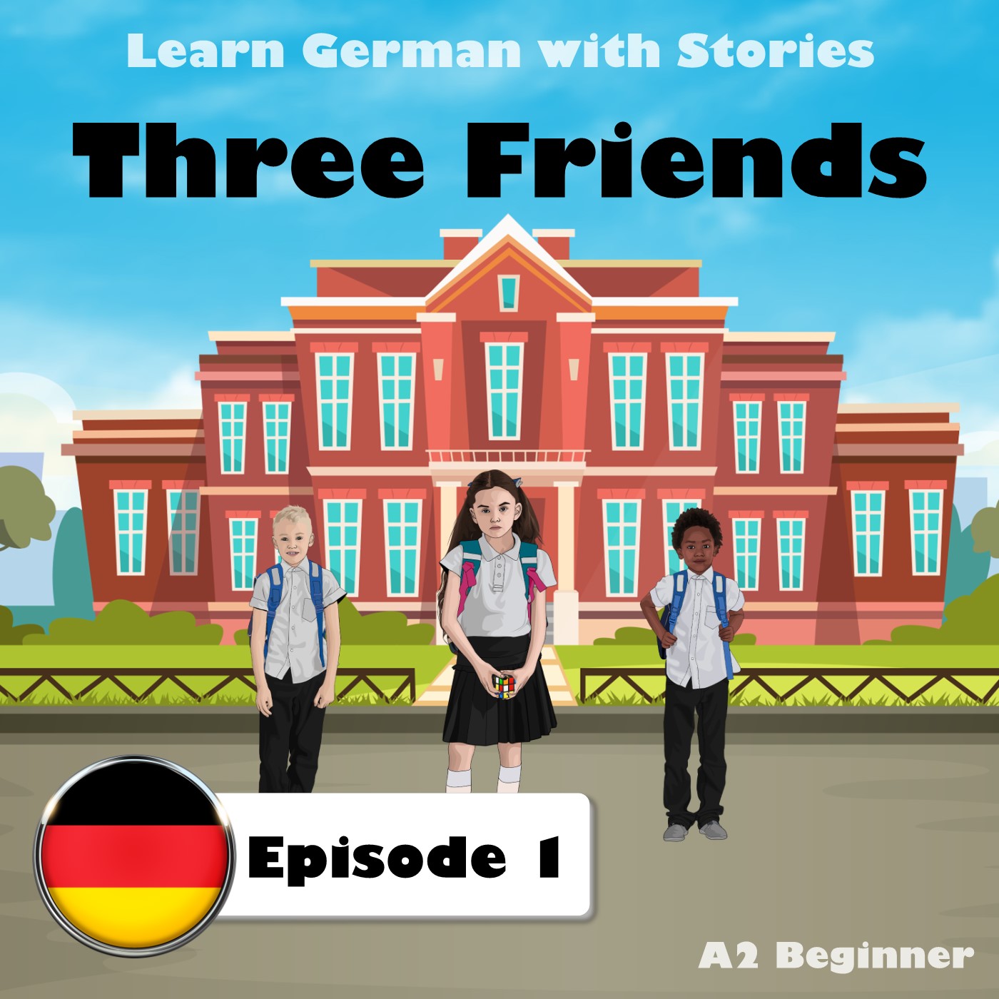 Learn German with Stories: Three Friends, Episode 1 (A2 Beginner)
