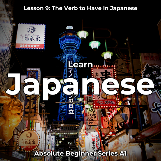 Learn Japanese Lesson 9: The Verb to Have in Japanese